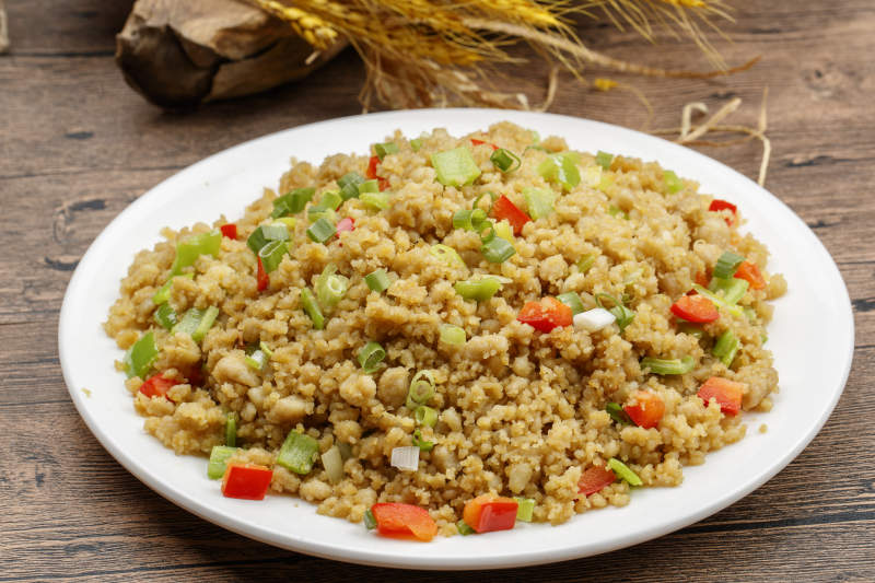 麻油炒傀儡莜面土豆泥图片