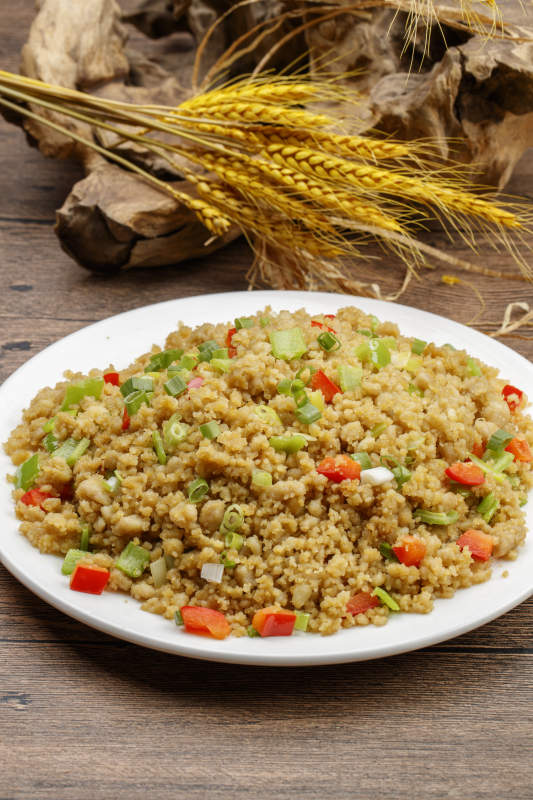 麻油炒傀儡莜面土豆泥图片