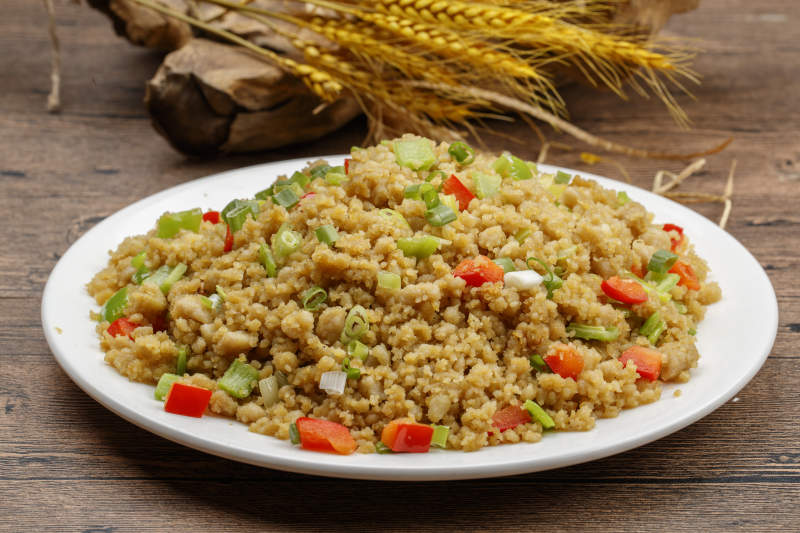 麻油炒傀儡莜面土豆泥图片