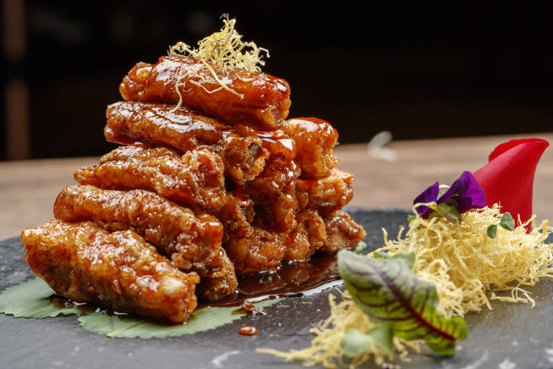 糖醋香炸鳕鱼卷图片