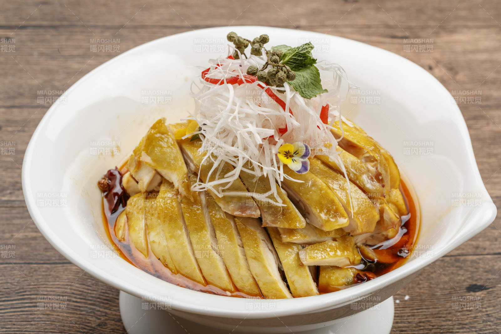 红油口水鸡图片