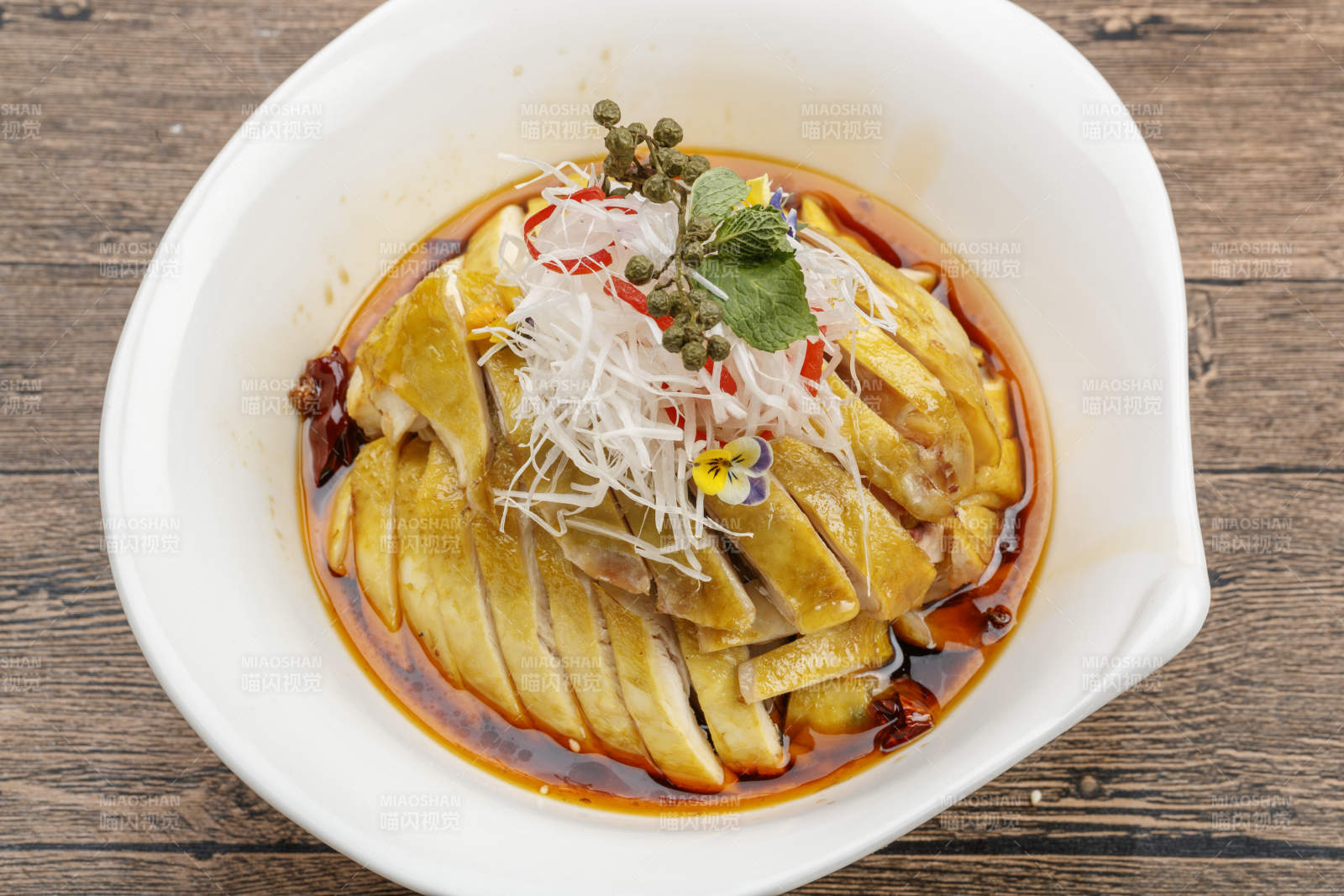 红油口水鸡图片