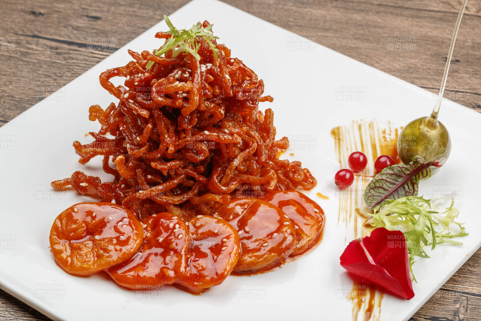 杏脯肉丝果脯肉丝图片