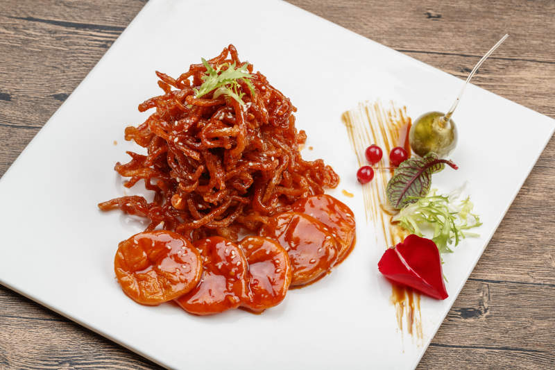 杏脯肉丝果脯肉丝图片