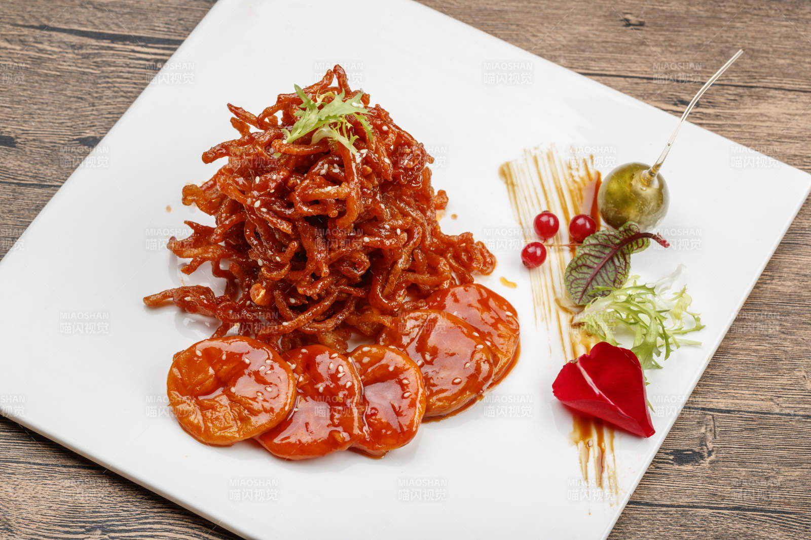 杏脯肉丝果脯肉丝图片