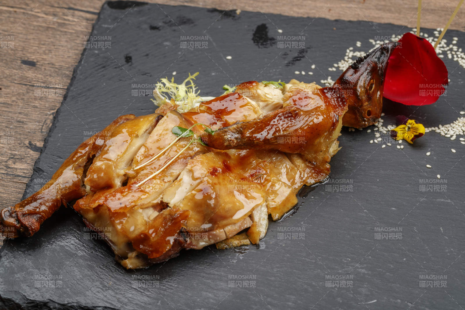 香烤奥尔良烤鸡半只图片