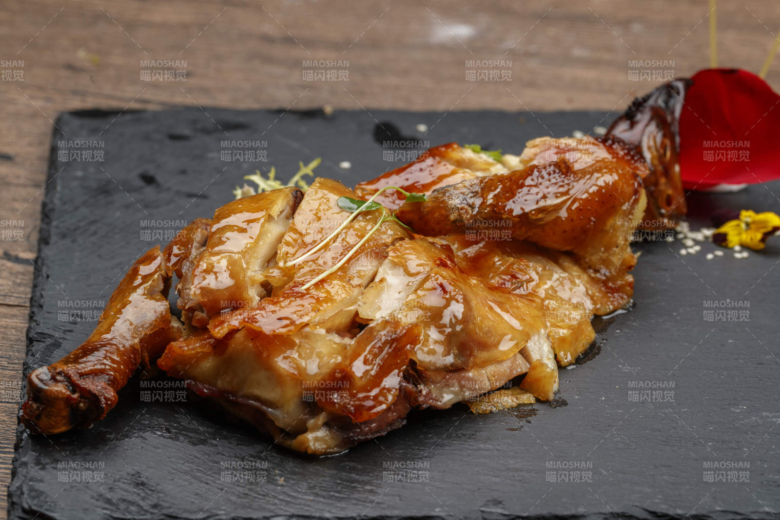 香烤奥尔良烤鸡半只图片