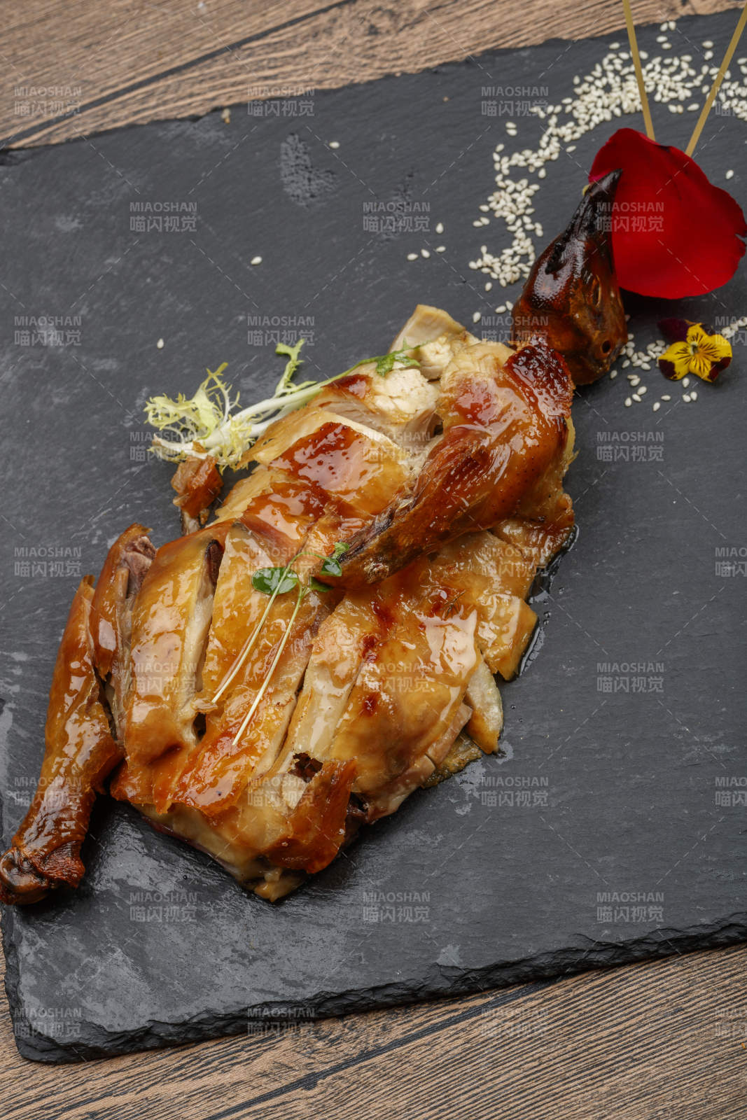 香烤奥尔良烤鸡半只图片