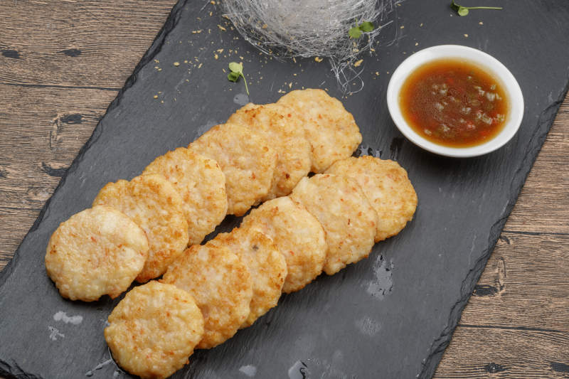 香煎美味虾饼图片