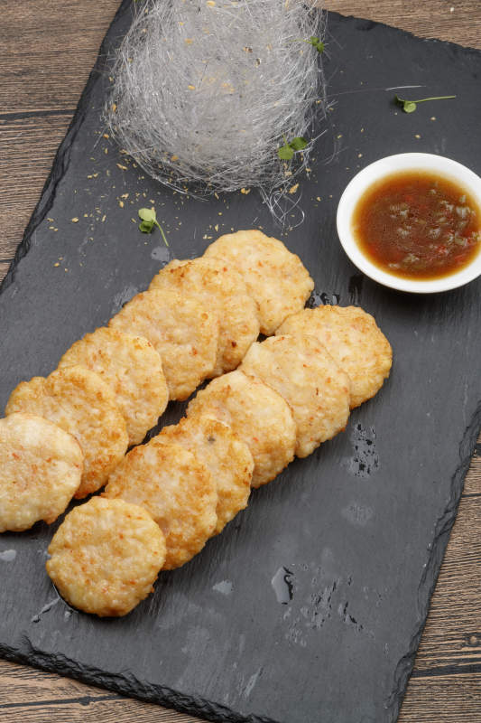 香煎美味虾饼图片