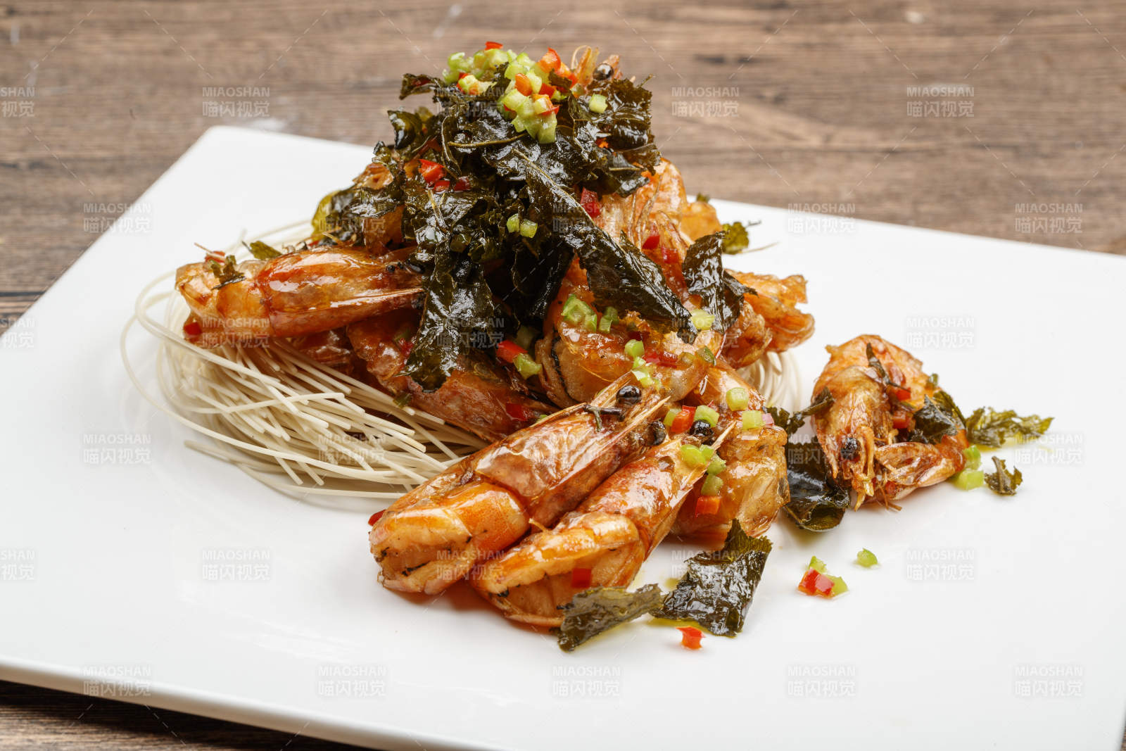 龙井香炸开背虾图片