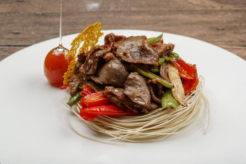 川味杭椒爆鸡胗图片