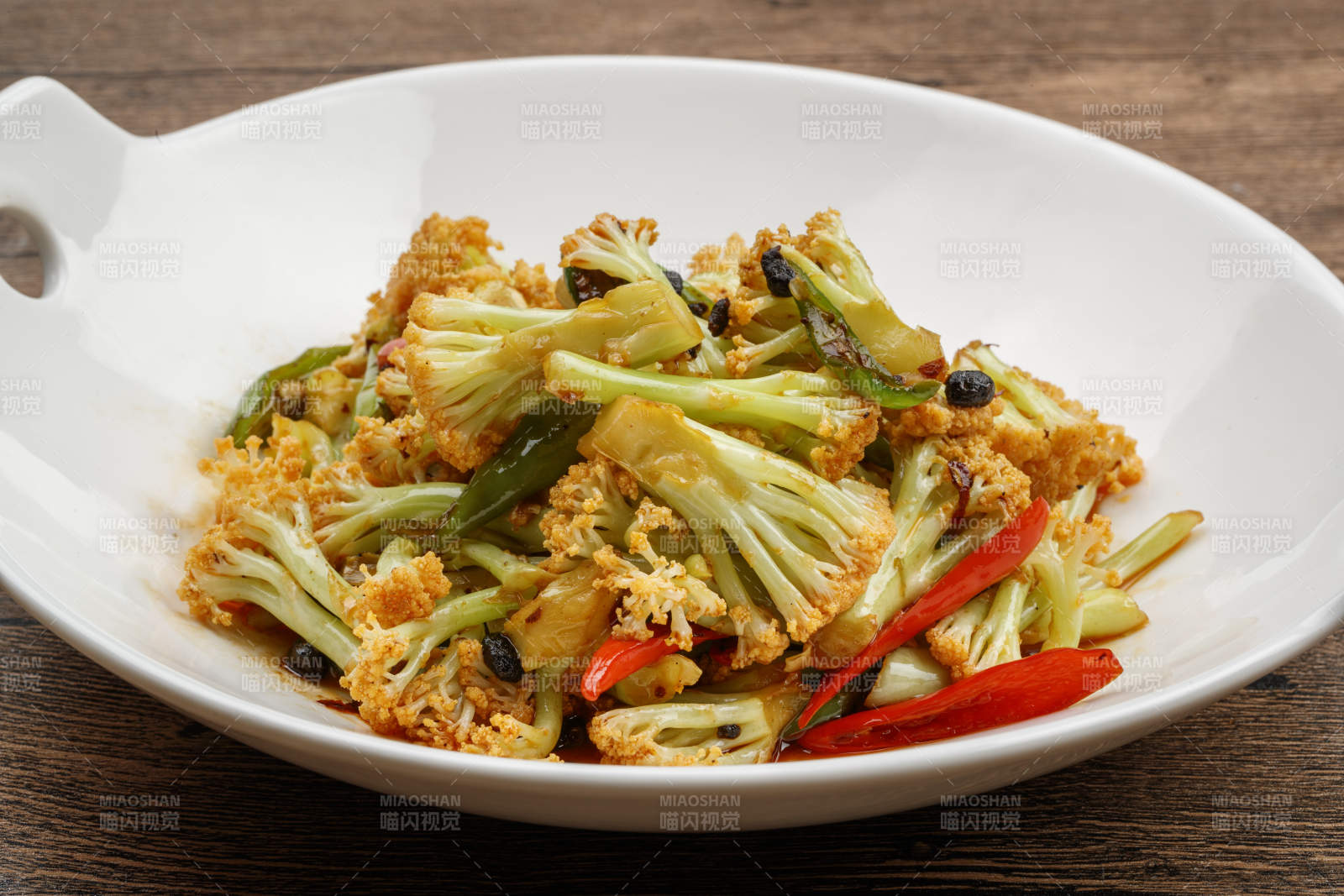 酱爆有机菜花图片