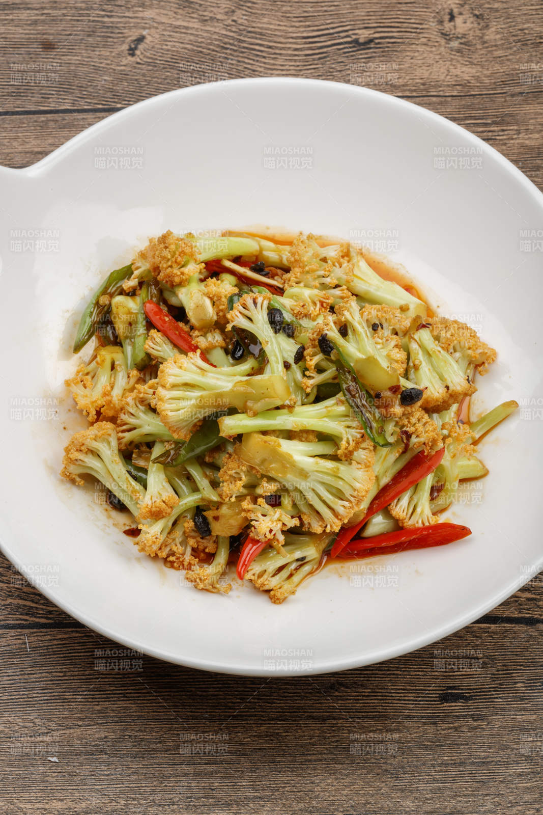 酱爆有机菜花图片