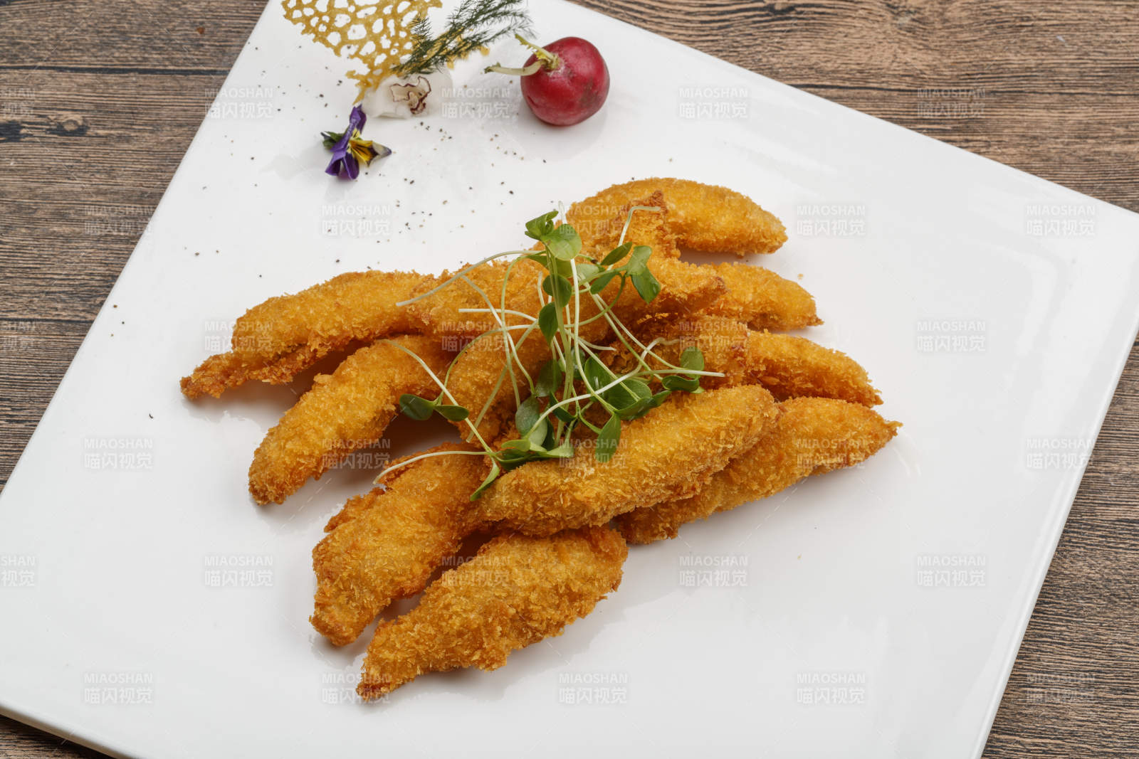 香炸凤尾虾图片