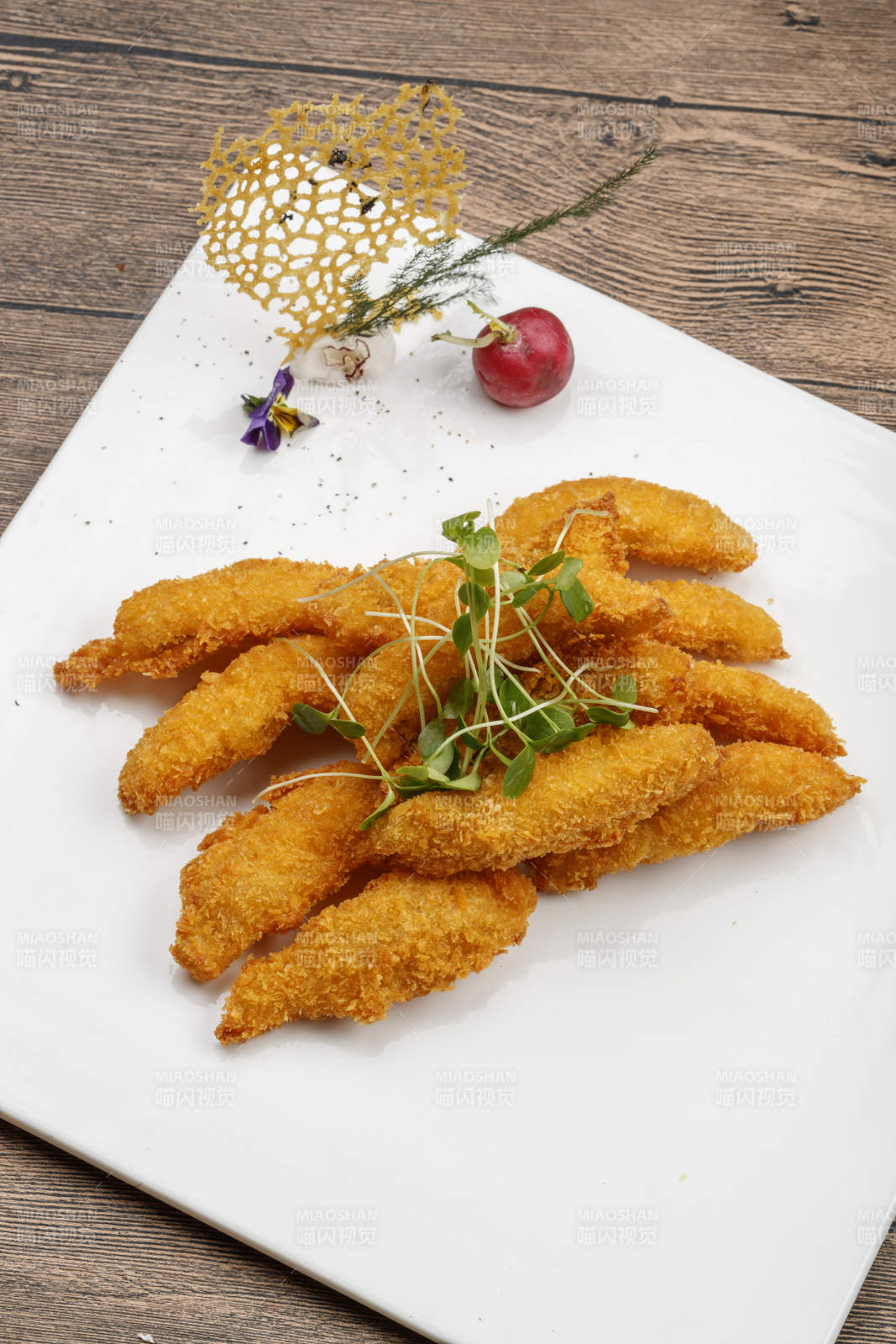 香炸凤尾虾图片