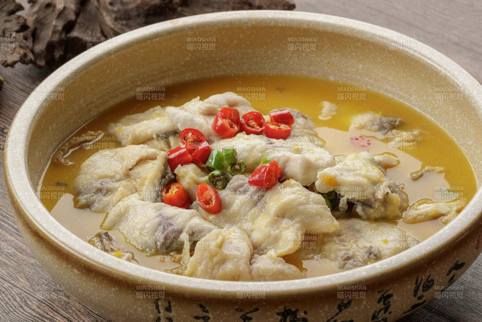 酸汤野生草鱼鱼片图片