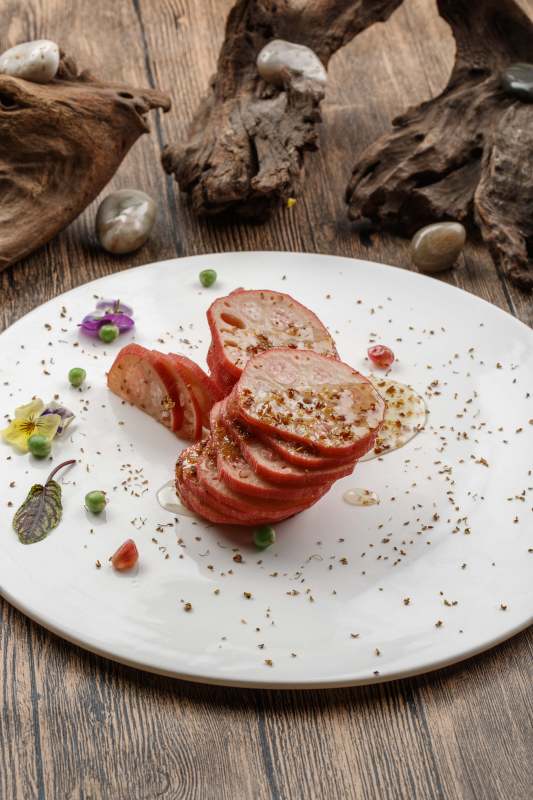 美味蜂蜜桂花蜜黄米藕图片