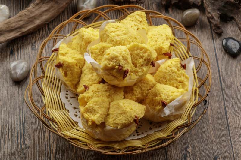 杂粮坚果黄馍馍图片