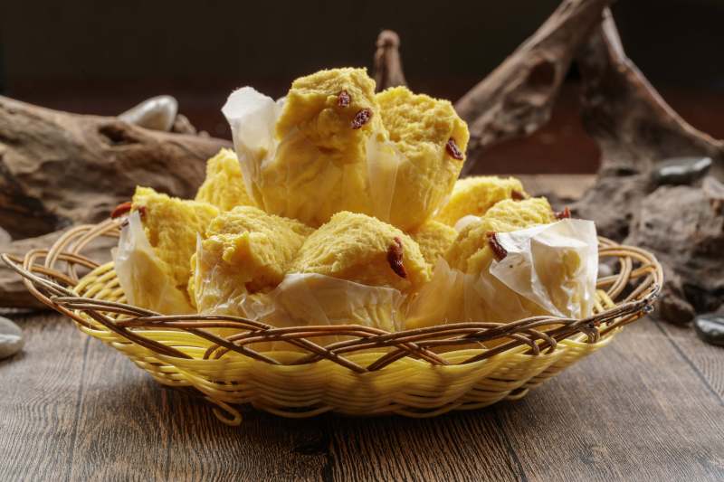 杂粮坚果黄馍馍图片