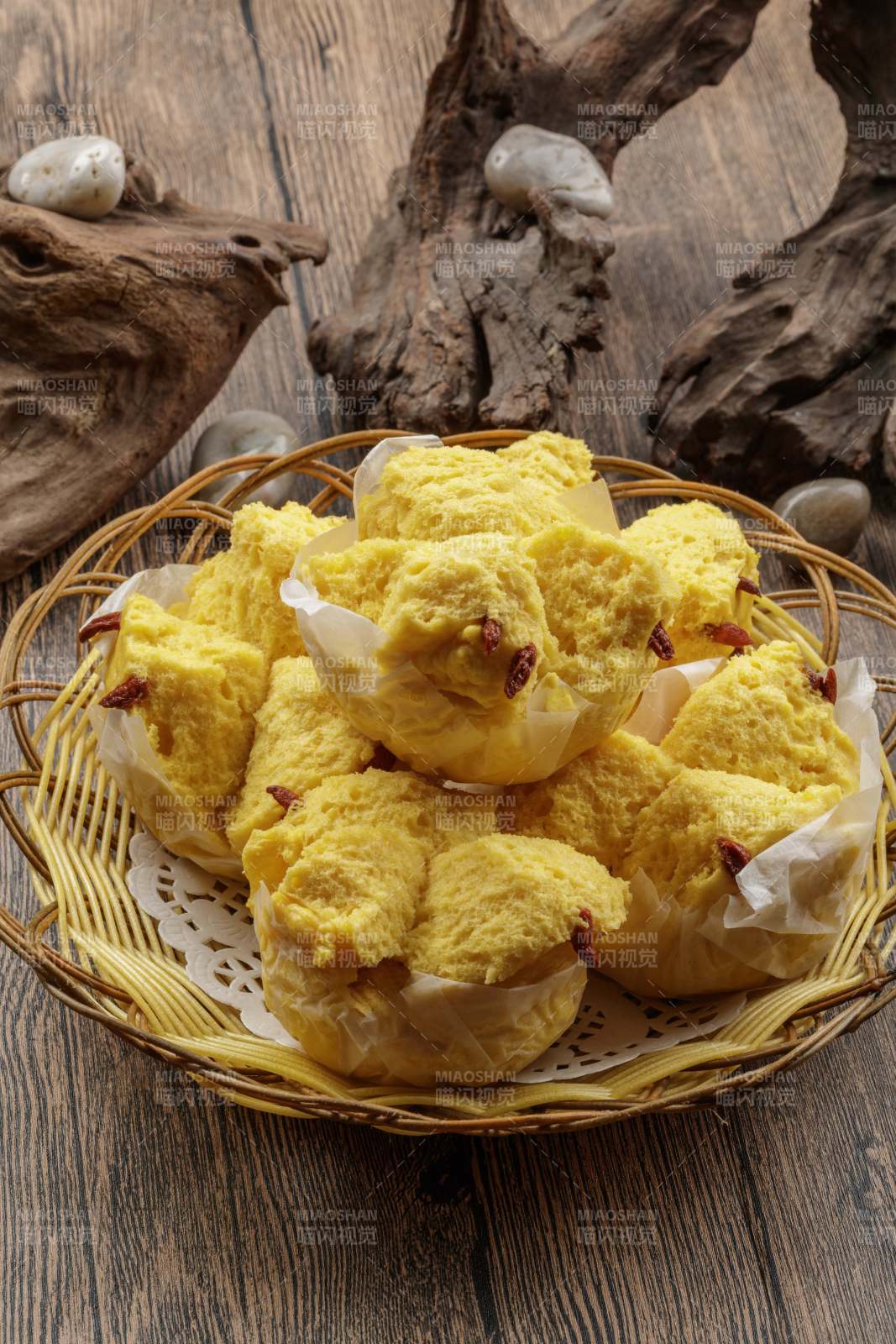 杂粮坚果黄馍馍图片