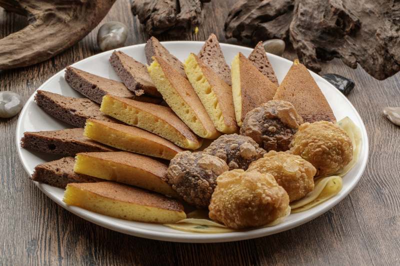 杂粮主食拼盘图片