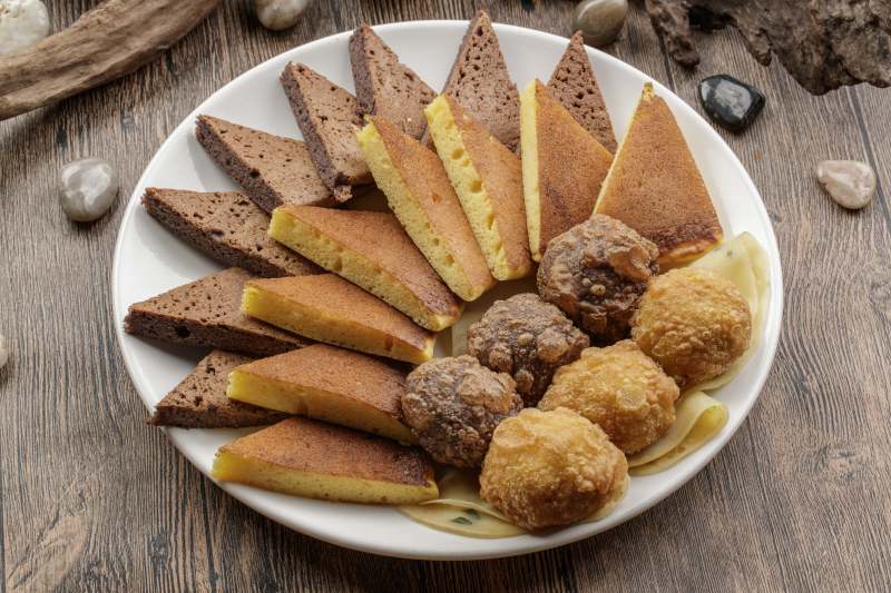 杂粮主食拼盘图片