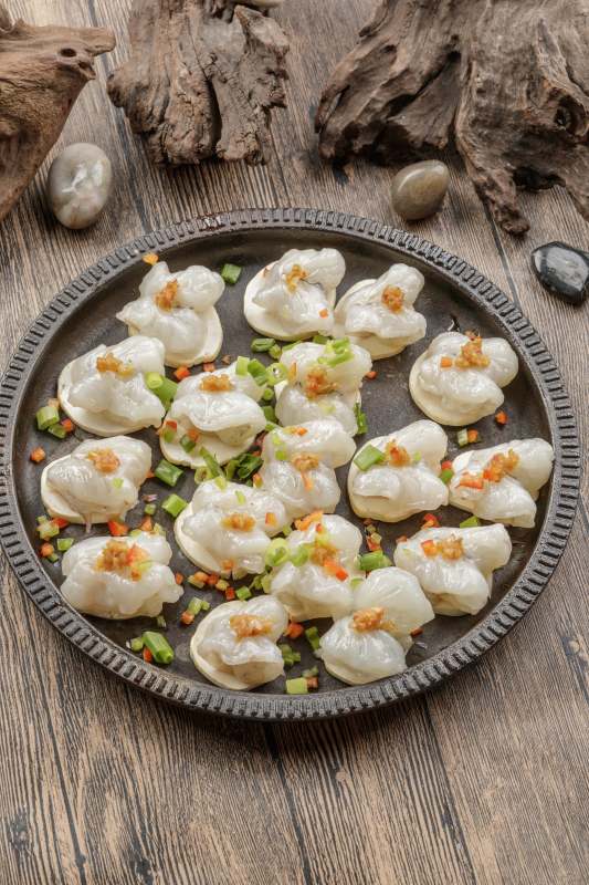 铁板杏鲍菇蒜蓉虾仁图片