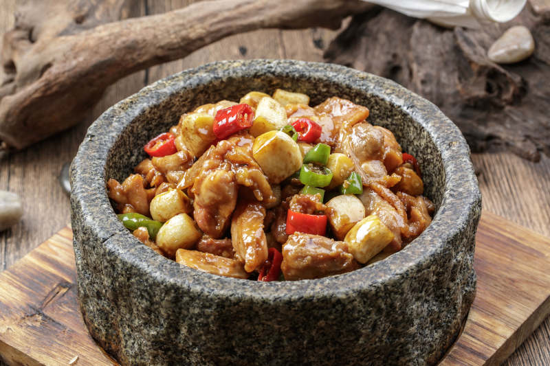 奶香浓汤大虾仁图片