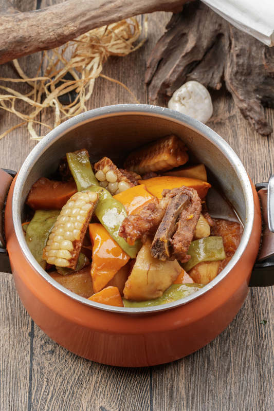 蘸酱野菜丸子图片