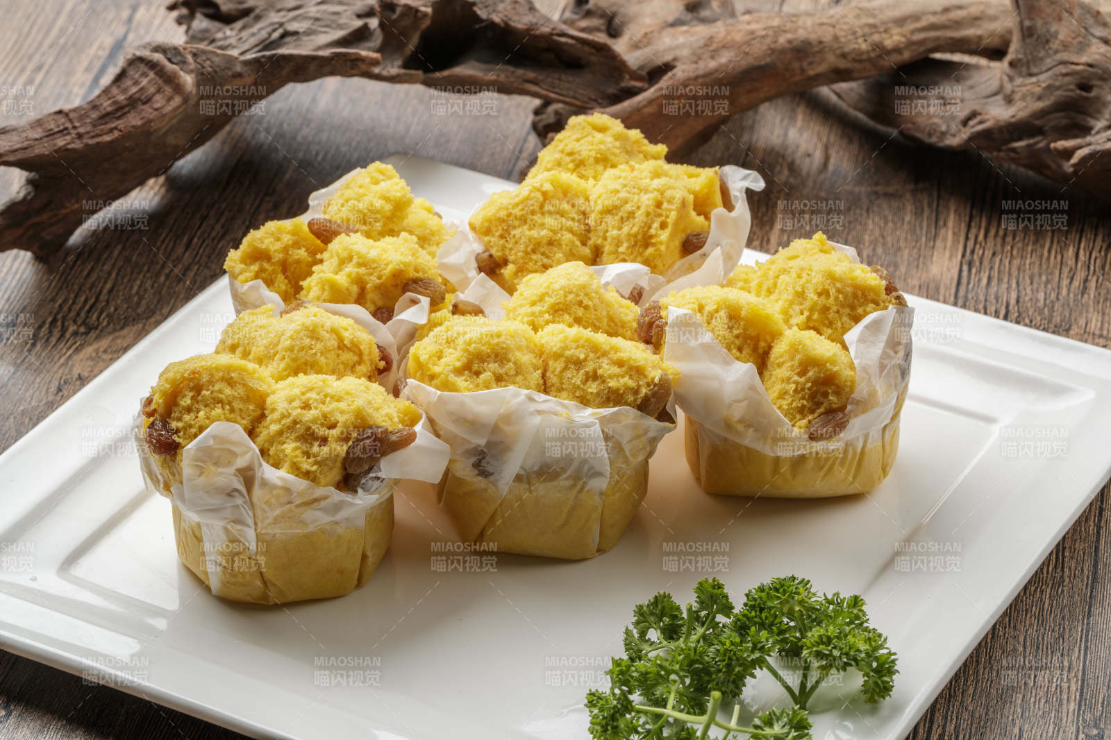 纸杯开花黄馍馍蛋糕图片