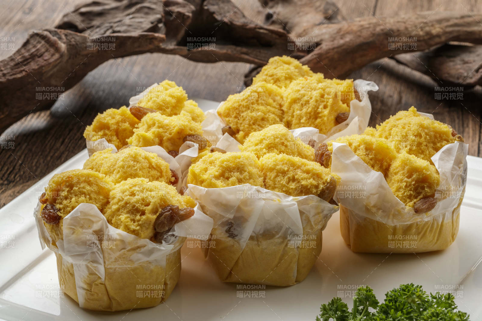 纸杯开花黄馍馍蛋糕图片