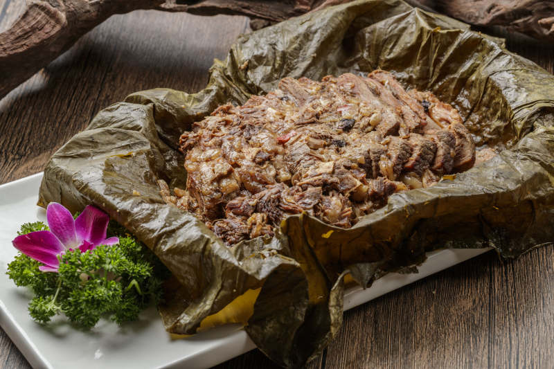 叫花荷叶猪肘子图片