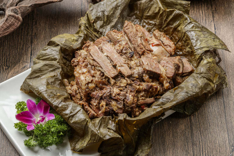 叫花荷叶猪肘子图片