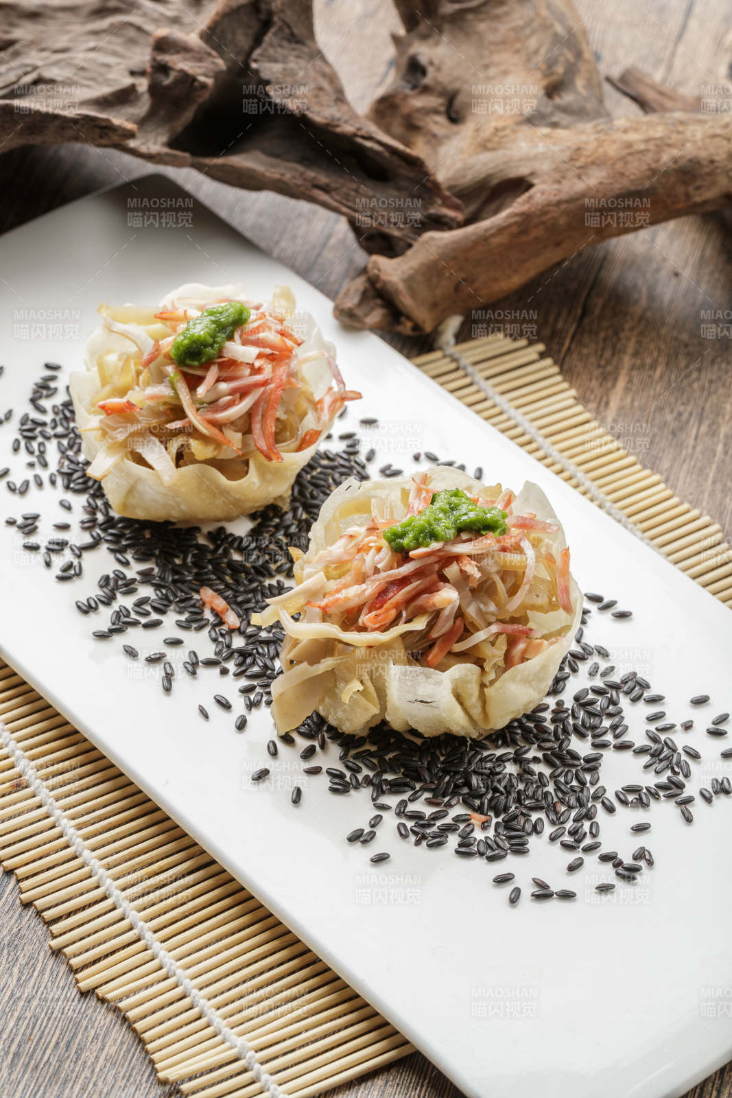 芝香蟹柳炸排叉图片