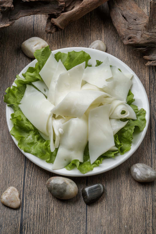 火锅食材黄喉牛心管图片