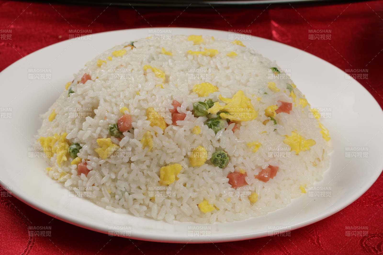 火腿青豆蛋炒饭扬州炒饭图片