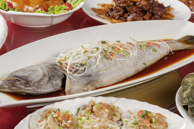 浇汁清蒸鲽鱼图片