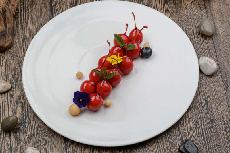 木糖醇撒樱桃造型果味巧克力图片