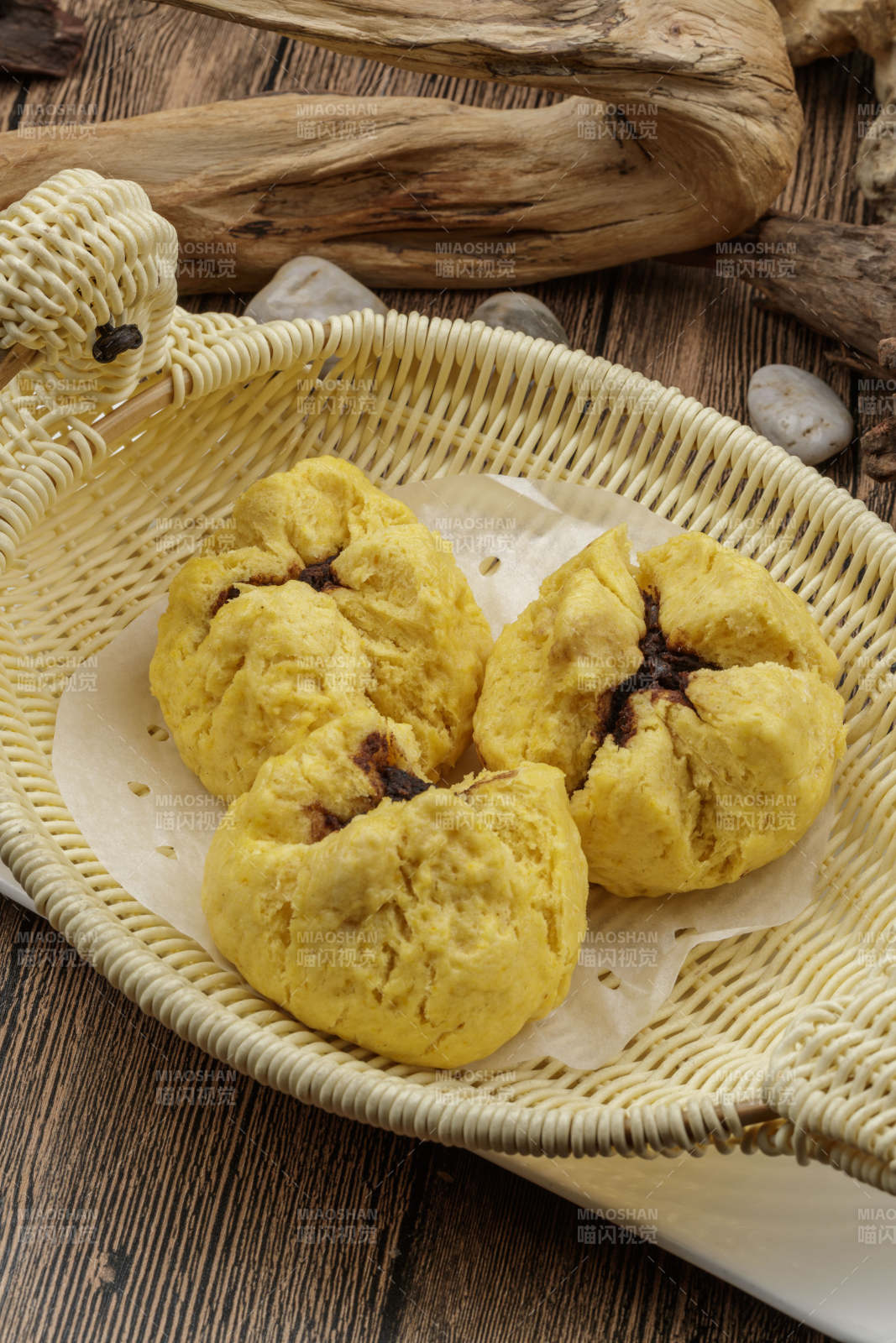 面豆馅开花黄馍馍图片