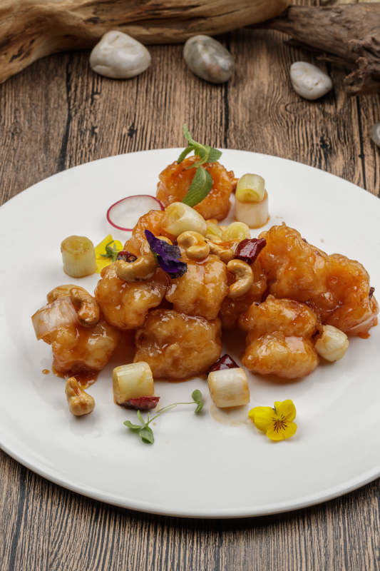 飘香宫保大虾球图片