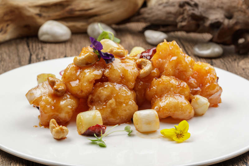 飘香宫保大虾球图片