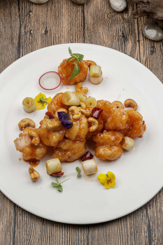 飘香宫保大虾球图片