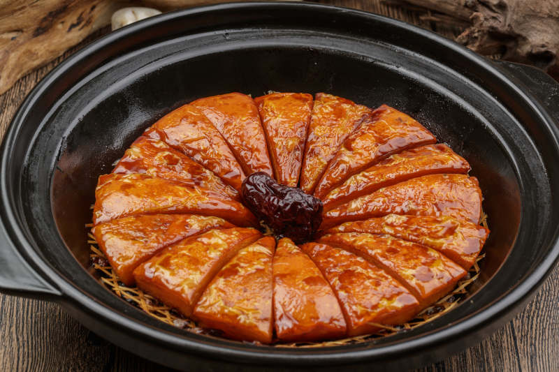 砂锅红枣蜂蜜焗南瓜图片