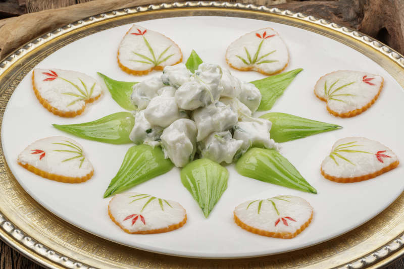 香椿芽炒飞龙图片