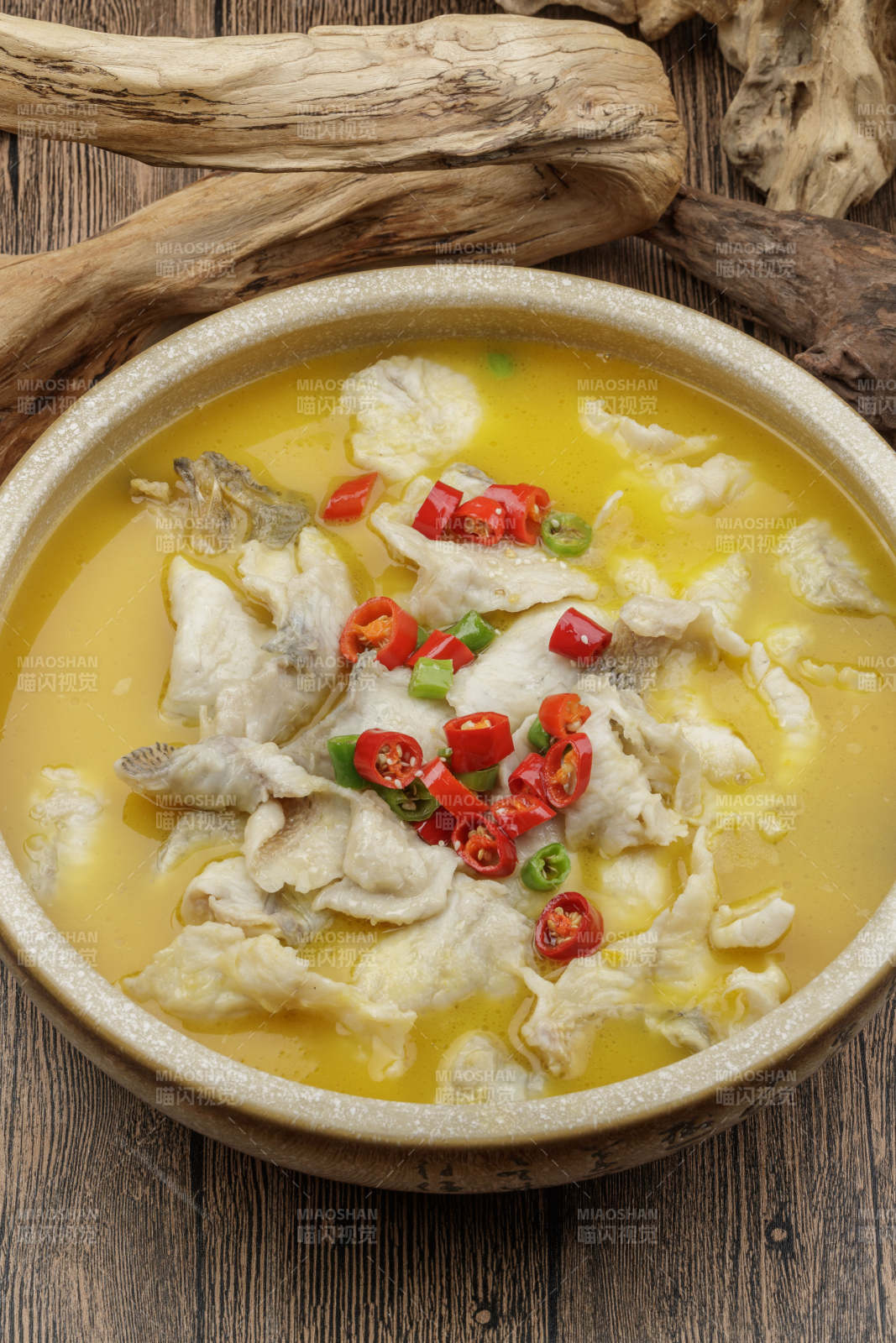 酸汤野生草鱼鱼片图片