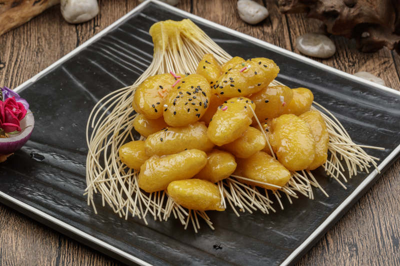 美味拔丝红薯图片