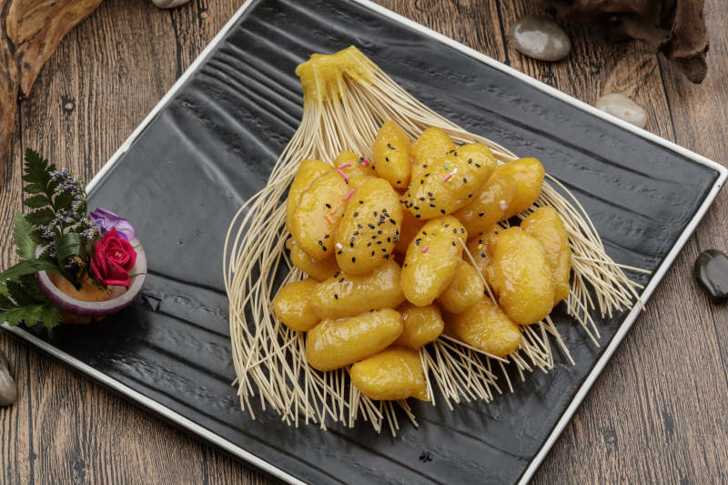 美味拔丝红薯图片