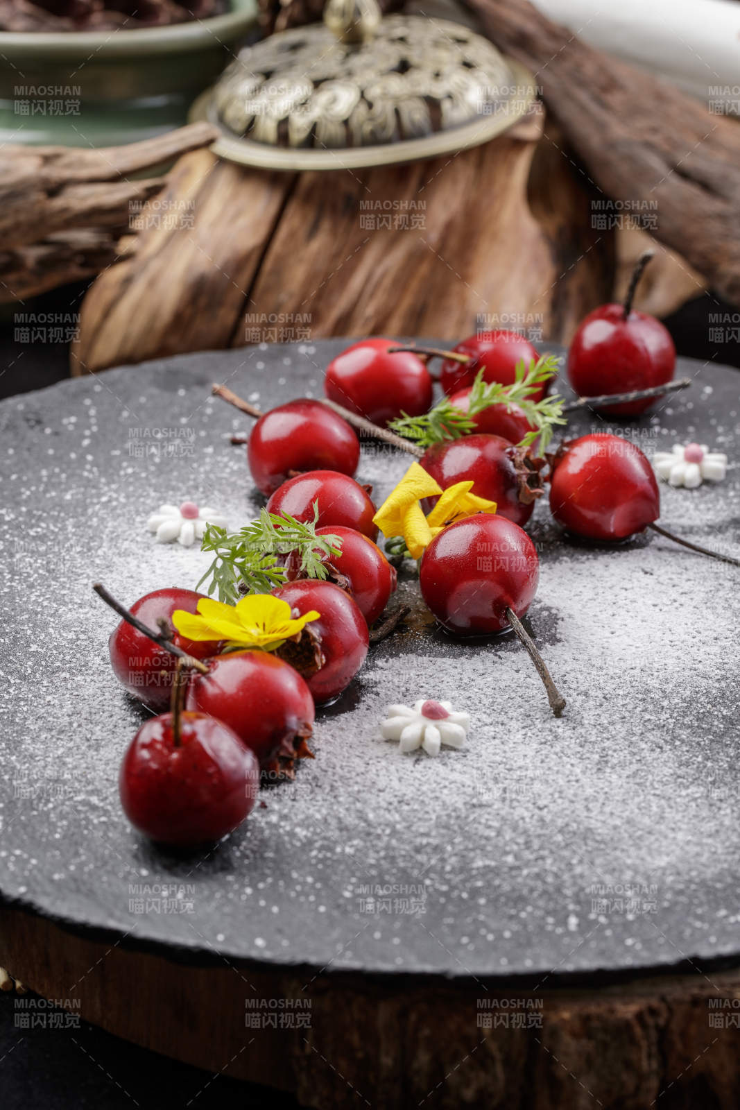 木糖醇撒樱桃造型果味巧克力图片