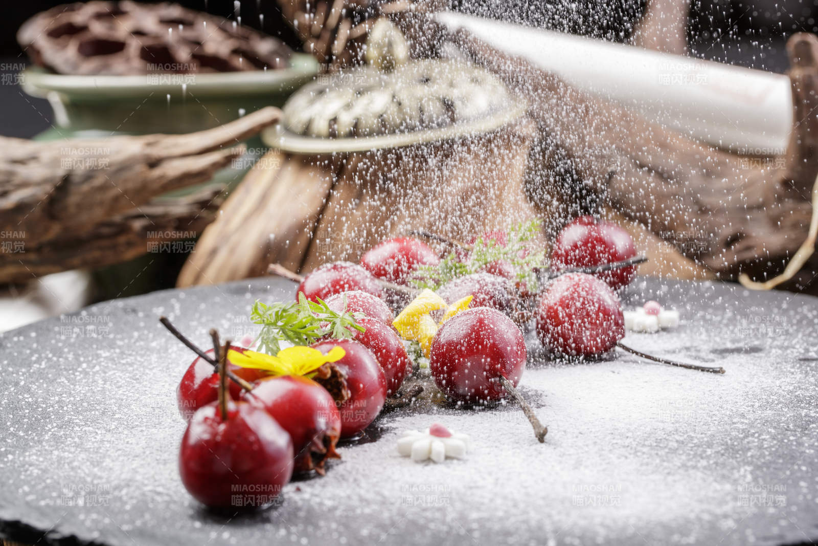 木糖醇撒樱桃造型果味巧克力图片